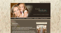 Desktop Screenshot of cecilabrahamdds.com