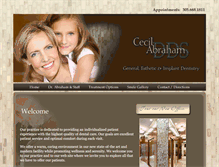 Tablet Screenshot of cecilabrahamdds.com
